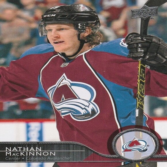 Nathan MacKinnon (Colorado Avalanche) 2014/2015 Upper Deck Series 1 Hockey Card - Picture 1 of 2